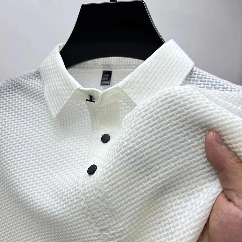 Men’s Short Sleeve Polo Shirt – Business Casual Summer